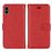 Capa PU Magunivers Flip flip-2-in-1 vermelho para Apple iPhone X (Ten)_1