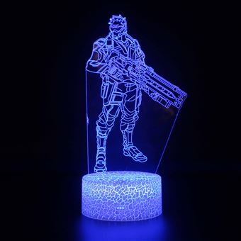 Lâmpada 3D HSMY | Infantil | Multicolorido com Controlo Remoto | Overwatch | 155 - 1