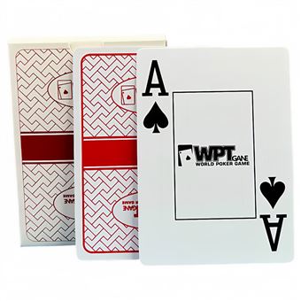 Baralho de Poker V-REEL - QT03 Texas WPT Profissional PVC | Vermelho + Azul - 1