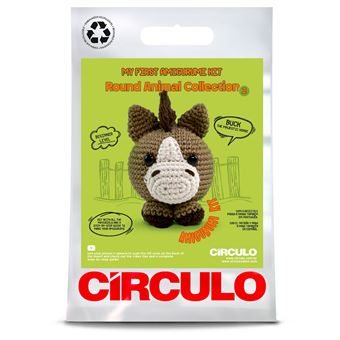 Kit de Crochet Circulo Amigurumi Round Animal - Buck O Cavalo Majestoso - 1
