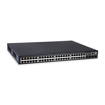 LevelOne GEP-5271 Gerido Gigabit Ethernet (10/100/1000) Preto Apoio Power over Ethernet (PoE)