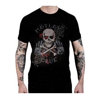 T-shirt Rock Off MÖTLEY CRÜE | Pirate Skull | Preto | M - 1