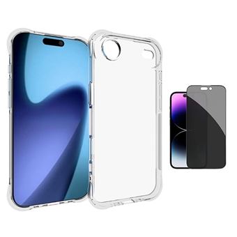 Kit Capa Superprotect Anti-Shock + Película de Vidro Anti-Spy PHONECARE para Apple iPhone 17 Air | Transparente - 1