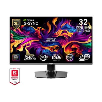 Monitor Gaming MSI MPG 322URX QD-OLED | QD-OLED | 4K UHD | 0,03 ms | 240 Hz | 31.5" | G - 1