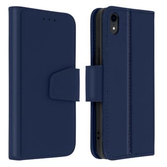 Capa Avizar para Apple iPhone XR | Função de Carteira | Couro Premium - Azul-Escuro - 1