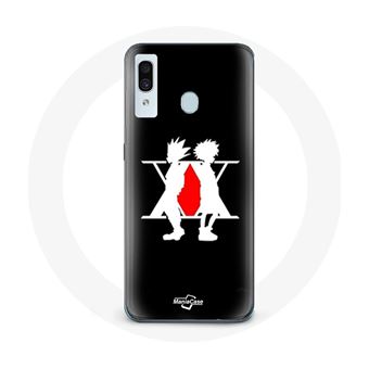 Capa Maniacase para Samsung Galaxy A20 Hunter X Hunter Manga Logotipo Fundo Preto - 1