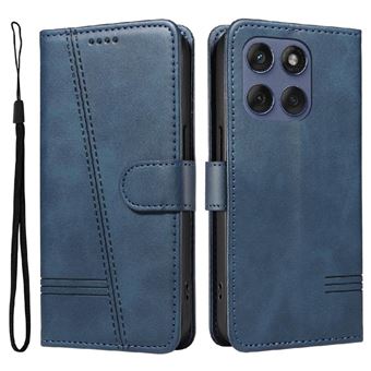 Capa FOXDOCK para Motorola Edge 60 Pro | Fecho Magnético | Compartimentos para Cartões e Suporte | Pele PU | À Prova de Choque | Azul - 1