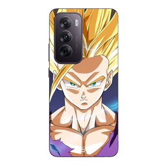 Capa Maniacase para Oppo Reno 12 pro 5G | Dragon Ball Z Sangoku Cabelo Loiro - 1