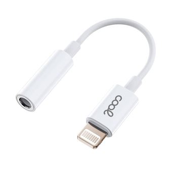 Adaptador / Conector Lightning para Jack 3,5 mm COOL (Universal) Branco - 1