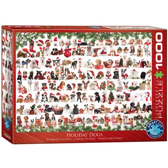 Puzzle Eurographics Cães | Holiday Dogs | 1000 Peças - 1