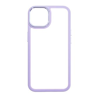 Capa skyhe para Apple iPhone 14 | Clear Chrome Reinforced Edges | Roxo - 1