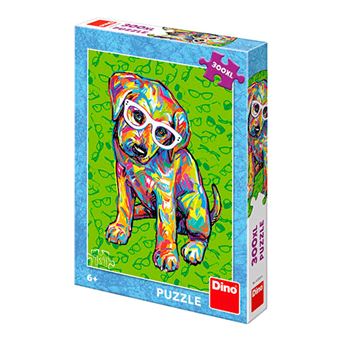 Puzzle DINO 472204 Puppy with Glasses | XL | 300 Peças - 1