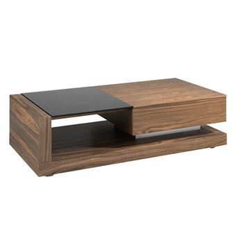 Mesa de Café Angel Cerda2061 | Madeira Folheada de Nogueira | 36 x 130 x 70 cm - 1