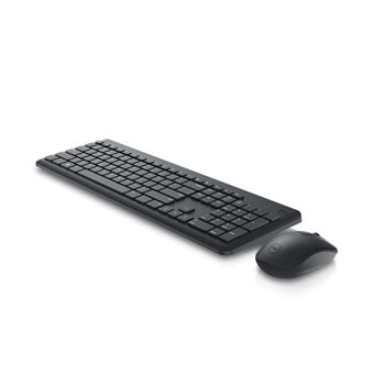 Teclado Wireless + Rato DELL Teclado e rato — KM3322W - Reino Unido (QWERTY) | Idioma: Inglês UK | Preto - 1