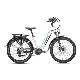 Bicicleta Elétrica urbana JOBOBIKE Linda | Motor central de 250 W | 36 V 14 Ah | Para mulheres | Branca - 1