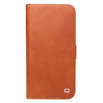 Capa de Couro Genuíno magunivers Qialino Fecho Magnético Marrom para Iphone 13 Pro 6.1'' - 1