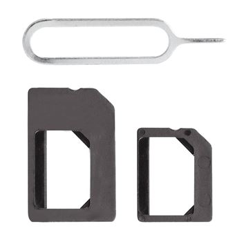 Adaptador Cartão SIM Colorfone | Conversor Nano SIM| Micro SIM | Pico de Remoção - Preto - 1