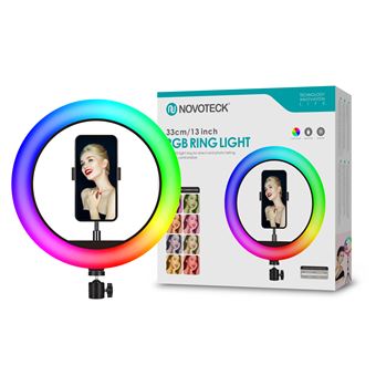 Ring light RGB Novoteck RL-05 sem Tripé | 33 cm - Branco - 1