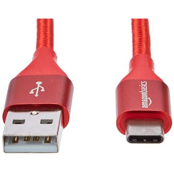 AmazonBasics UTC-C-A-2.0-1FT-RED cabo USB 0,3 m USB C USB A Vermelho