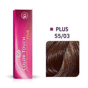 Tinta de Cabelo Wella Color Touch, Plus 55/03 Intense Light Brown/Natural Gold, 60 ml - 1
