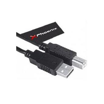 Phoenix Technologies 5m USB A/USB B cabo USB 2.0 Preto - 1
