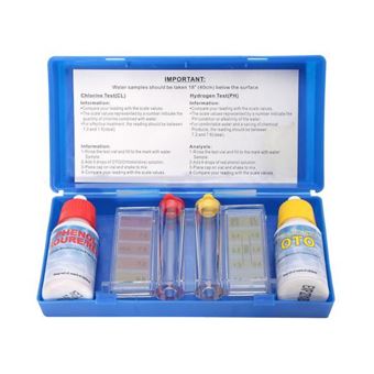 Kit Tamar de Teste de Cloro/Bromo/PH para Piscina - 1