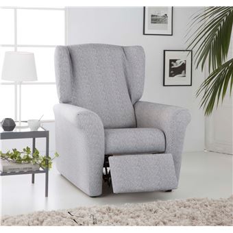 Capa Biextensível de Poltrona Relax ESTORALIS ALBA | Protetor de Poltrona | 1 Lugar | 70 x 110 cm | Cinza - 1