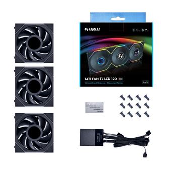 Ventoinha para Pc Lian Li UNI FAN TL LCD | Preto - 1