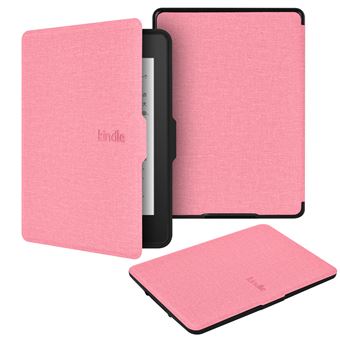 Capa FLOODKING para Amazon Kindle paperwhite4 | Tecido com TPU Macio | Modo Automático | Rosa - 1
