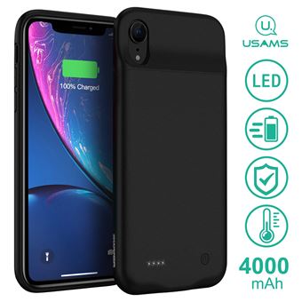 Capa Bateria Usams para  iPhone XR | 4000mAh | Preto - 1