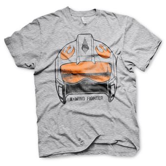 T-shirt X-Wing Fighter Helmet | Cinzento | XL - 1