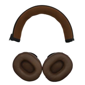 Almofadas de Substituição HSMY para Auscultadores Audio Technica ATH-SR5 SR5BT - Castanho - 1