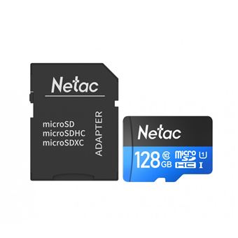 Cartão Micro SD Netac | 128GB | com Adaptador - Azul - 1