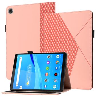Capa PU Anti-queda, Padrão de Diamante com Porta-cartões em Dourado Rosa Magunivers para Lenovo Tab M10 Plus TB-X606F - 1