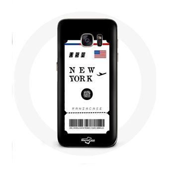 Capa Maniacase para Samsung Galaxy S7 Bilhete de Avião Nova York - 1