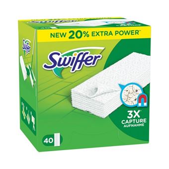 Recarga de Panos Agarra Pó Swiffer | 40 Unidades - 1