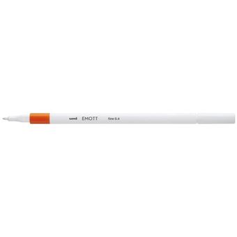 Esferográfica Rollerball Uni-Ball EMOTT 10.1.0031 | Laranja, Branco - 1