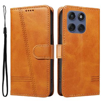 Capa FOXDOCK para Motorola Edge 60 Pro | Fecho Magnético | Compartimentos para Cartões e Suporte | Pele PU | À Prova de Choque | Amarelo - 1