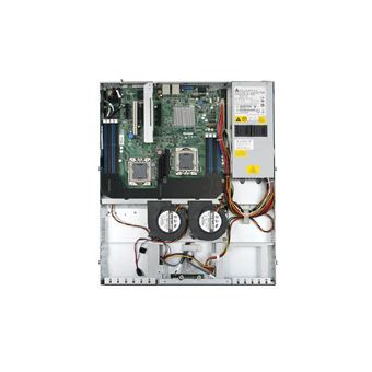 Barebone de servidor intel sr1630bcr intel® 5500 lga 1366 (socket b) rack (1u) alumínio, preto - 1