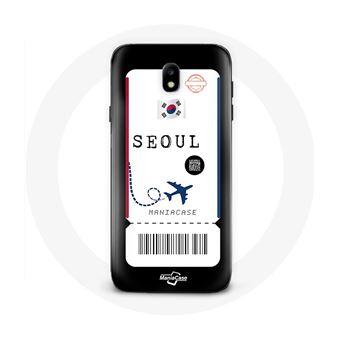 Capa Maniacase para Samsung Galaxy S4 Bilhete de Avião Seoul Coreia Do Sul - 1