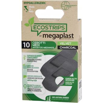 Pensos Rápidos Megaplast Ecostrips Velvet Charcoal | 10 Unidades - 1
