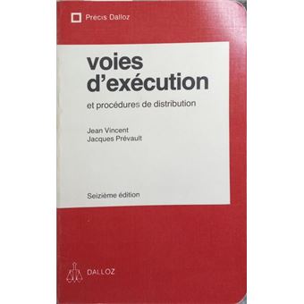 Voies d'exécution. - 1