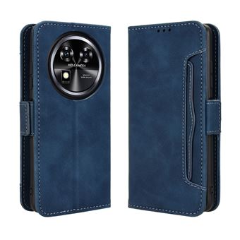 Capa FOXDOCK Protetora para Oukitel C37 | Suporte e Flip de couro PU | À Prova de Choque | Azul - 1