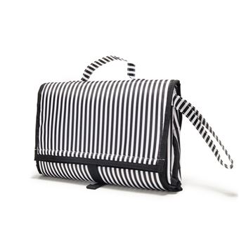 Bolsa de Armazenamento e Troca de Fraldas para Bebé BEUNIK | 29 x 20cm Dobrado | 95 x 55cm Desdobrado | Preto e Branco - 1
