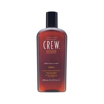 3 em 1: Champô, Amaciador e Gel de Banho American Crew Classic 3-in-1 Shampoo Plus Conditioner - 1
