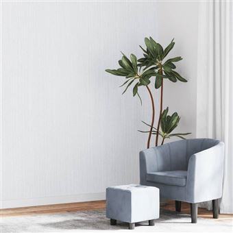 Papel parede 3D vidaXL | 10x0,53 m | tecido não-tecido cinzento sólido - 1