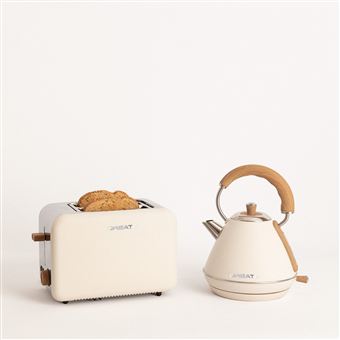 Pack Create Torradeira Toast Retro + Chaleira Kettle Retro M 1L - Offwhite - 1