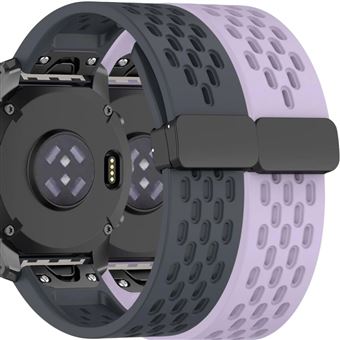 Pack 2x Bracelete Antiimpacto SnapFlow para Garmin Descent Mk2 Cinzento e Lavanda - 1