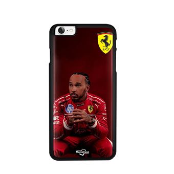 Capa Maniacase para Iphone SE 2020 | Hamilton Scuderia Ferrari papel de parede oficial - 1