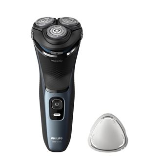 Máquina de Barbear Philips 3000 series Shaver 3000 Series S3144/00 Máquina de barbear elétrica a húmido e a seco | Azul - 1